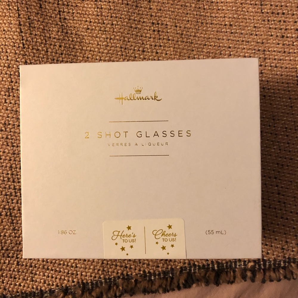 Celebratory shot glasses